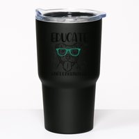 Educate Do Not Discriminate Pitbull Dog Funny Tumbler