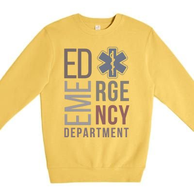 Emergency Department Nurse Nursing Health Care Premium Crewneck Sweatshirt