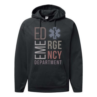 Emergency Department Nurse Nursing Health Care Performance Fleece Hoodie