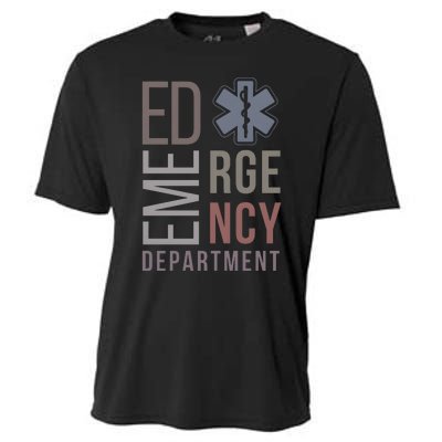 Emergency Department Nurse Nursing Health Care Cooling Performance Crew T-Shirt