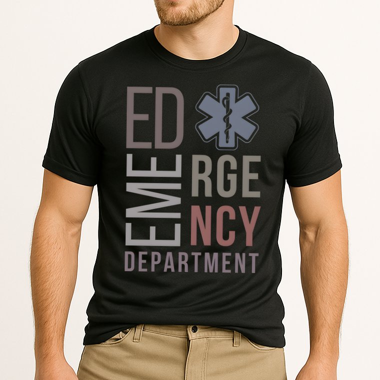 Emergency Department Nurse Nursing Health Care Cooling Performance Crew T-Shirt