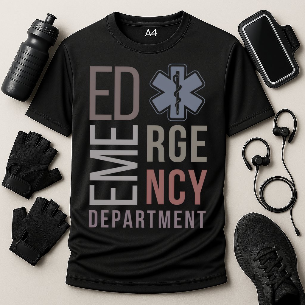 Emergency Department Nurse Nursing Health Care Cooling Performance Crew T-Shirt