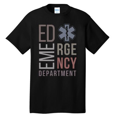 Emergency Department Nurse Nursing Health Care Tall T-Shirt