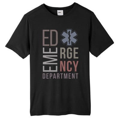 Emergency Department Nurse Nursing Health Care Tall Fusion ChromaSoft Performance T-Shirt