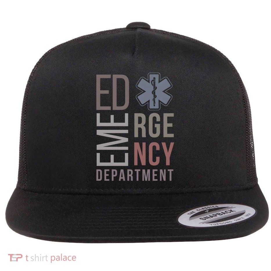 Emergency Department Nurse Nursing Health Care Flatbill Hat