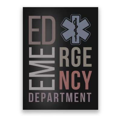 Emergency Department Nurse Nursing Health Care Poster