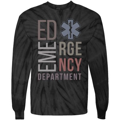 Emergency Department Nurse Nursing Health Care Tie-Dye Long Sleeve Shirt