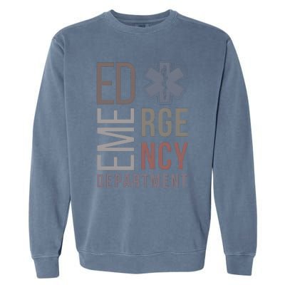 Emergency Department Nurse Nursing Health Care Garment-Dyed Sweatshirt