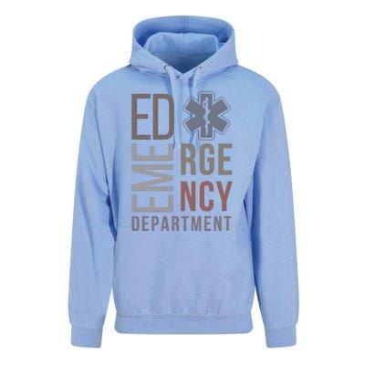 Emergency Department Nurse Nursing Health Care Unisex Surf Hoodie