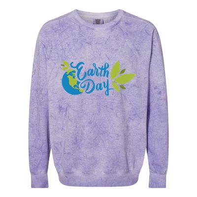 Earth Day Nature Awareness Colorblast Crewneck Sweatshirt