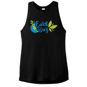 Earth Day Nature Awareness Ladies PosiCharge Tri-Blend Wicking Tank