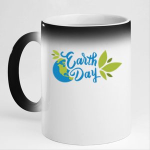 Earth Day Nature Awareness 11oz Black Color Changing Mug