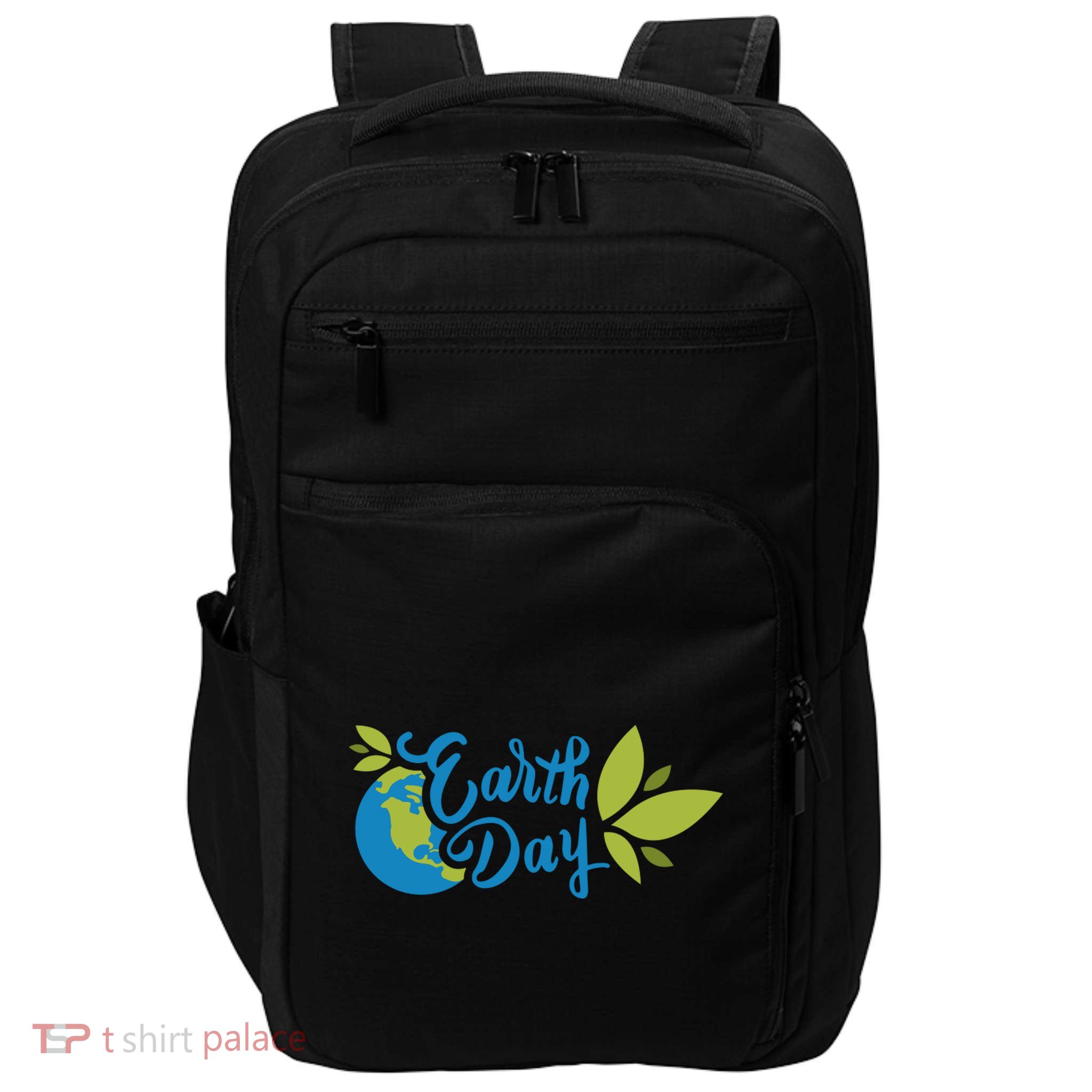 Earth Day Nature Awareness Impact Tech Backpack