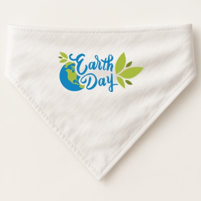 Earth Day Nature Awareness USA-Made Doggie Bandana