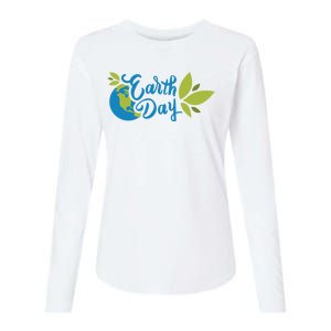 Earth Day Nature Awareness Womens Cotton Relaxed Long Sleeve T-Shirt