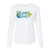 Earth Day Nature Awareness Womens Cotton Relaxed Long Sleeve T-Shirt