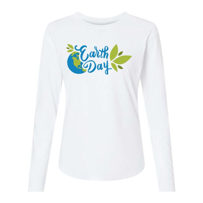 Earth Day Nature Awareness Womens Cotton Relaxed Long Sleeve T-Shirt