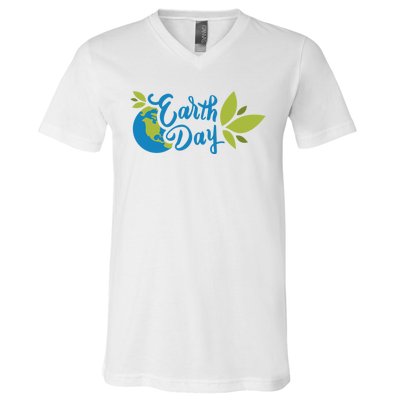 Earth Day Nature Awareness V-Neck T-Shirt