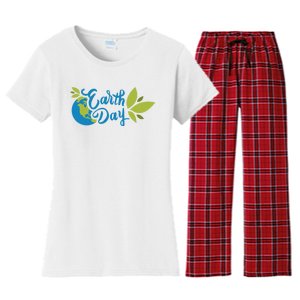 Earth Day Nature Awareness Women's Flannel Pajama Set