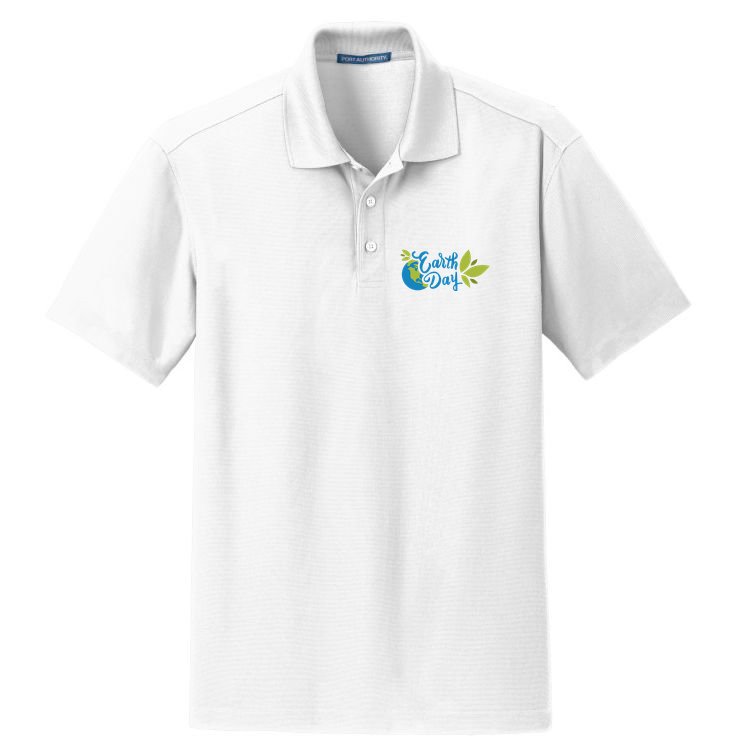 Earth Day Nature Awareness Dry Zone Grid Polo