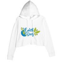 Earth Day Nature Awareness Crop Fleece Hoodie