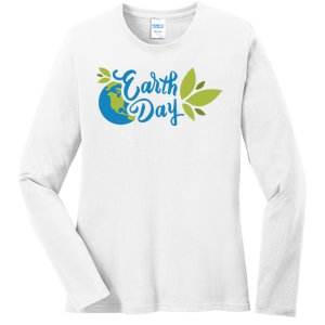 Earth Day Nature Awareness Ladies Long Sleeve Shirt