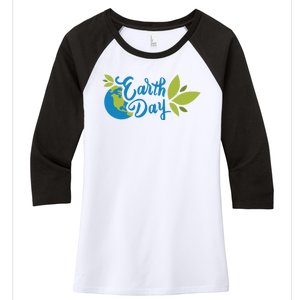 Earth Day Nature Awareness Women's Tri-Blend 3/4-Sleeve Raglan Shirt