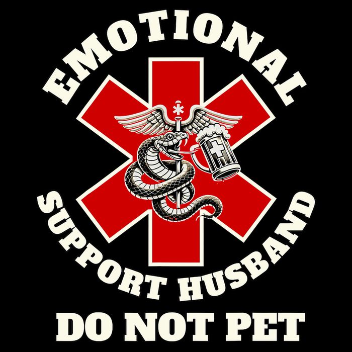 Emotional Do Not Pet Emotional Support Husband T-Shirt