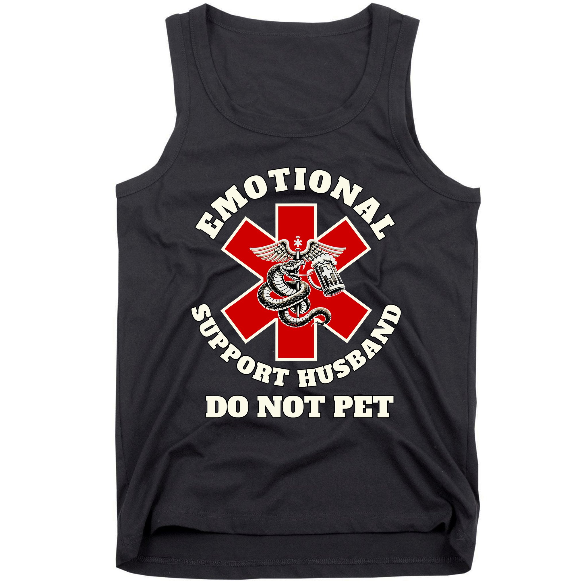 Emotional Do Not Pet Emotional Support Husband Tank Top