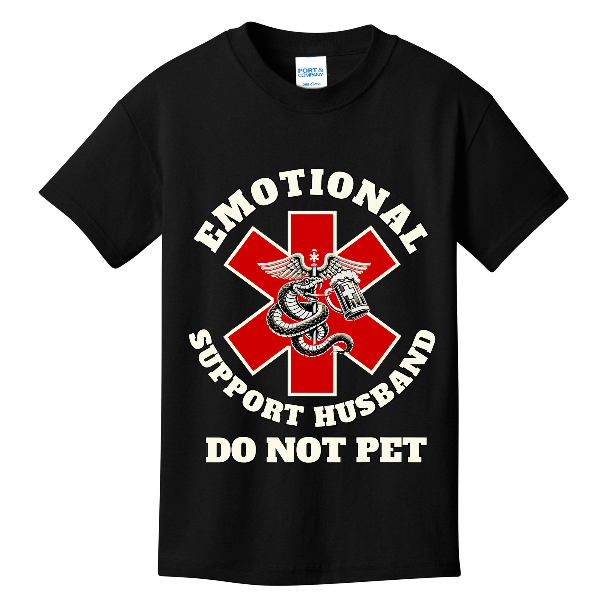 Emotional Do Not Pet Emotional Support Husband Kids T-Shirt