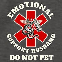 Emotional Do Not Pet Emotional Support Husband Vector Backpack