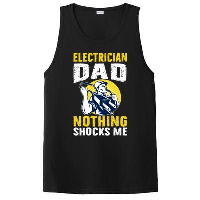 Electrician Dad Nothing Shocks Me Engineer Worker Gift PosiCharge Competitor Tank