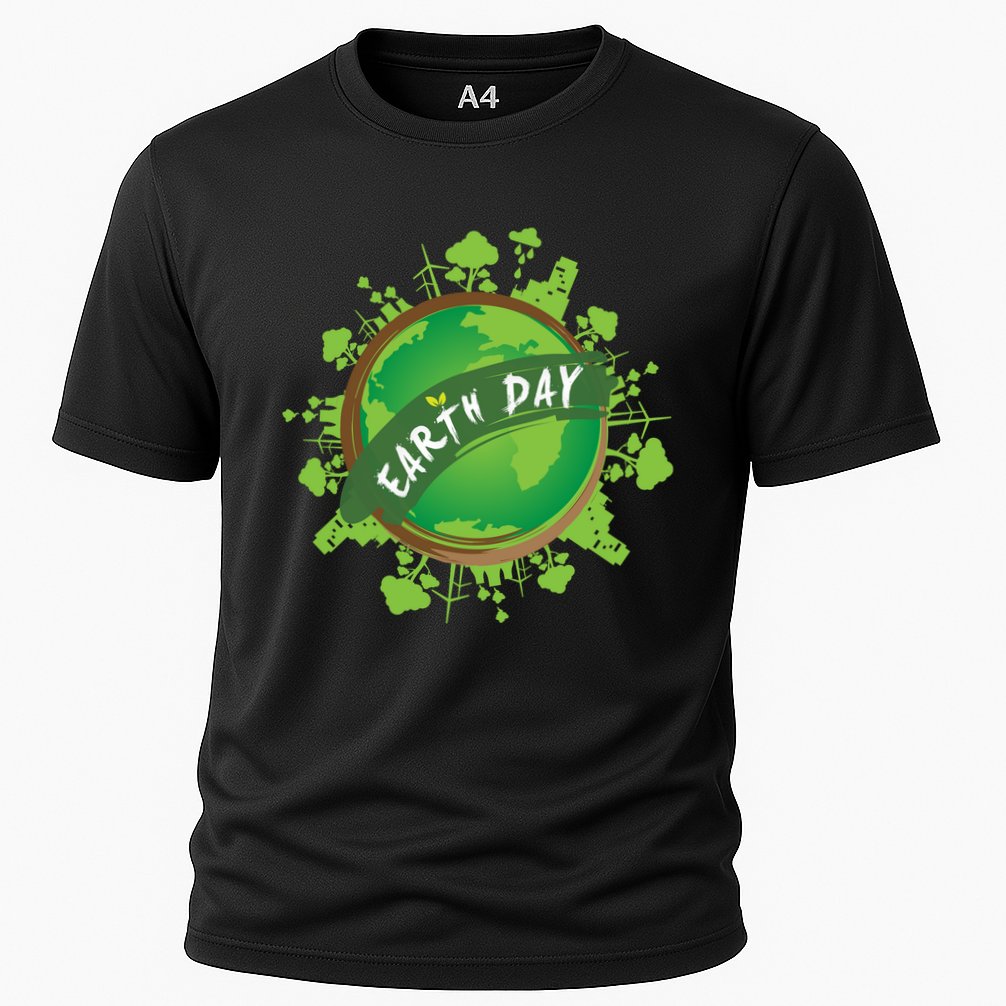 Earth Day Nature Globe Performance Shirt