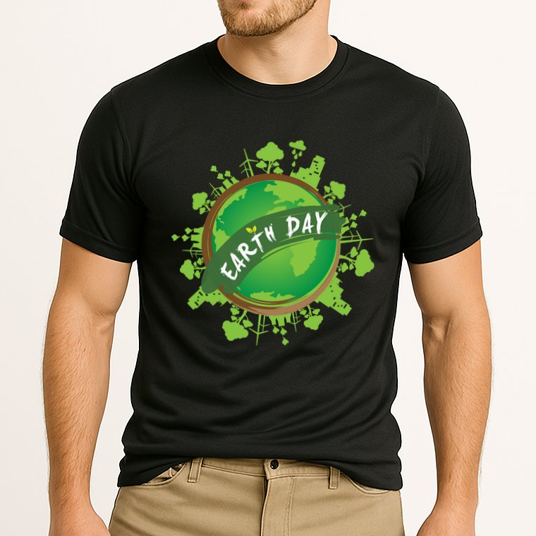 Earth Day Nature Globe Performance Shirt