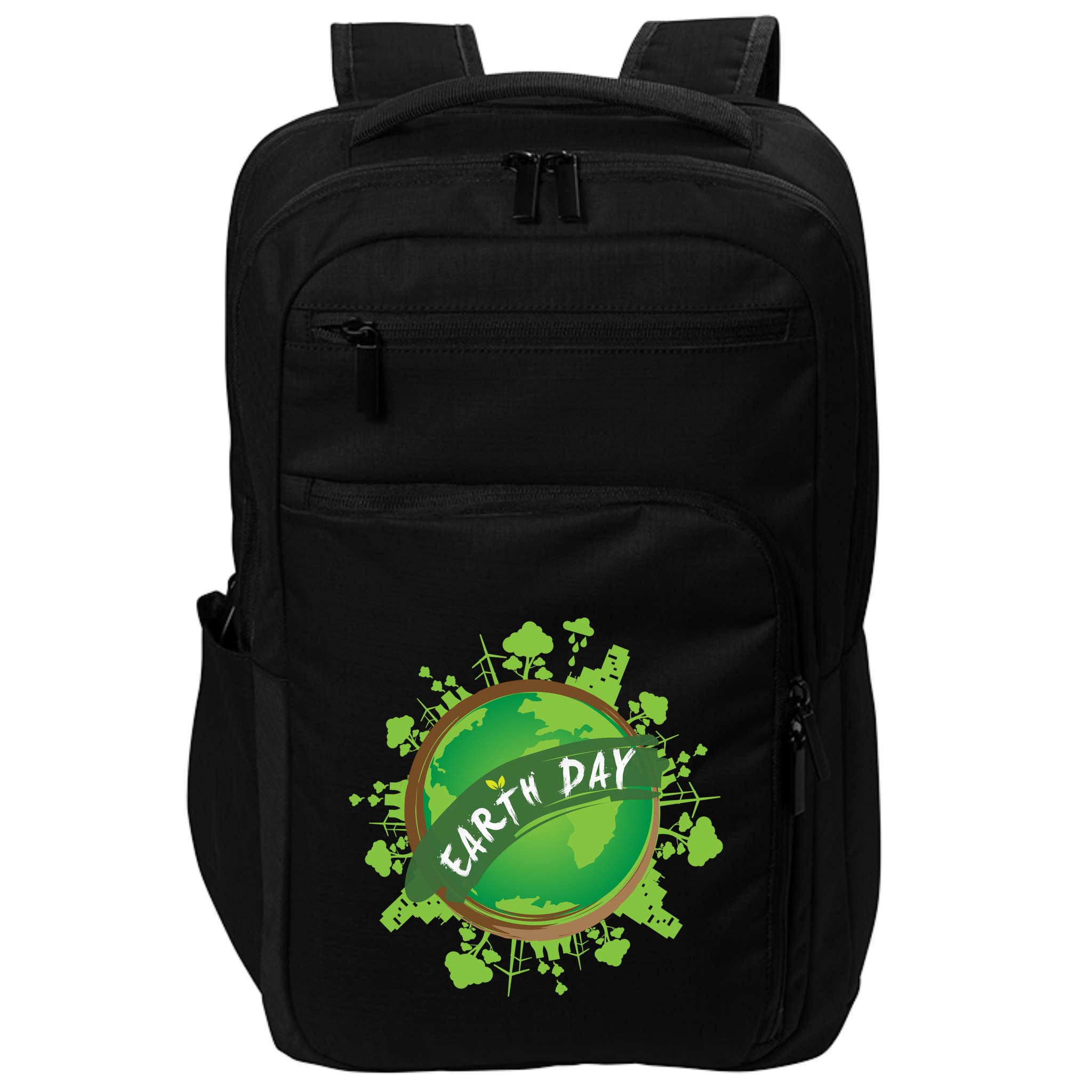 Earth Day Nature Globe Impact Tech Backpack