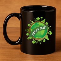 Earth Day Nature Globe 11oz C Handle Ceramic Mug