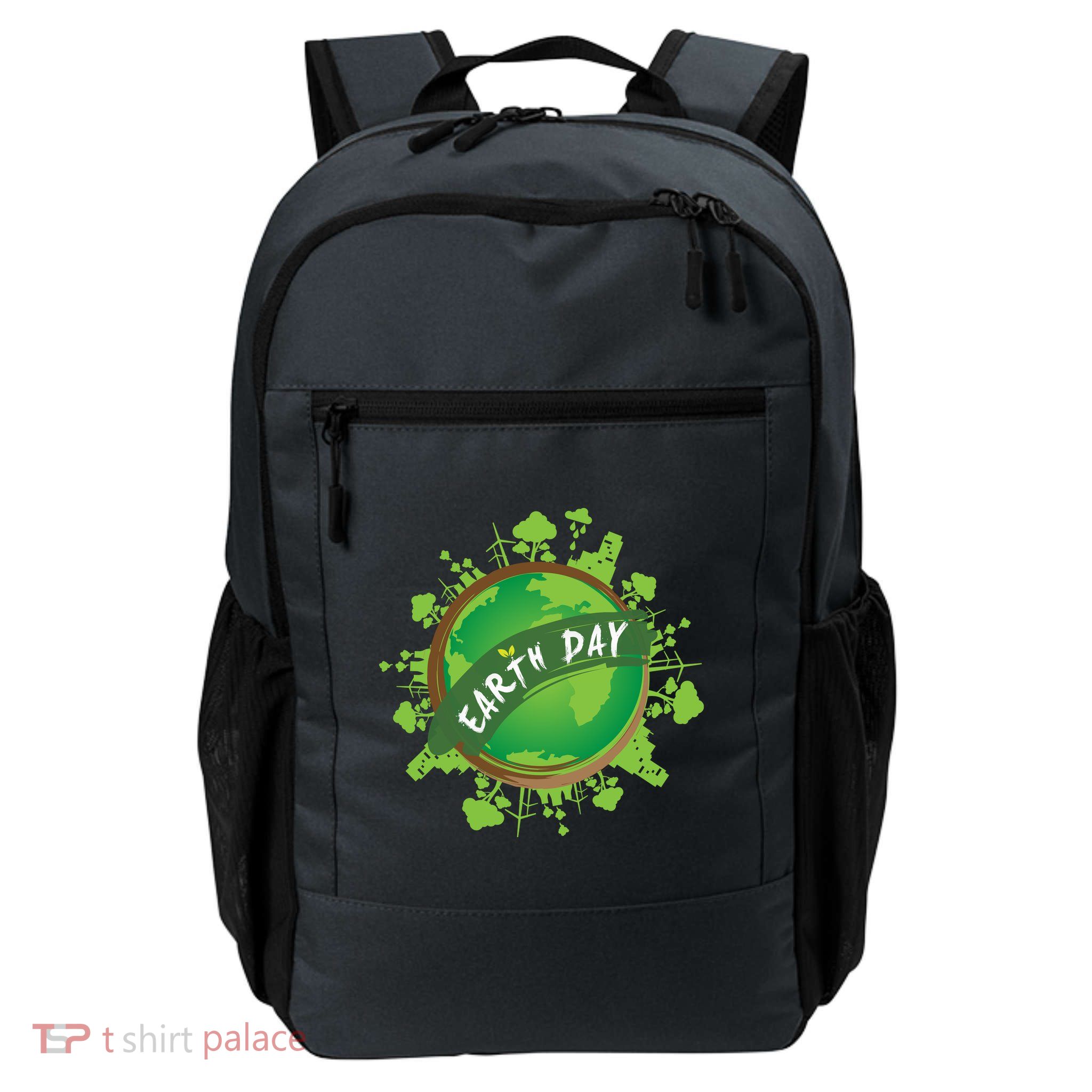 Earth Day Nature Globe Daily Commute Backpack