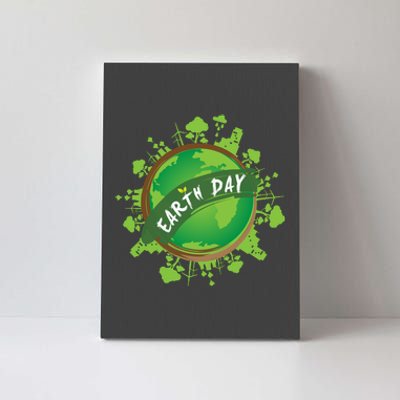 Earth Day Nature Globe Canvas