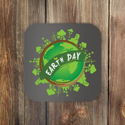 Earth Day Nature Globe Coaster