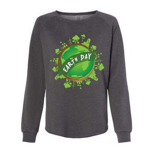 Earth Day Nature Globe Womens California Wash Sweatshirt