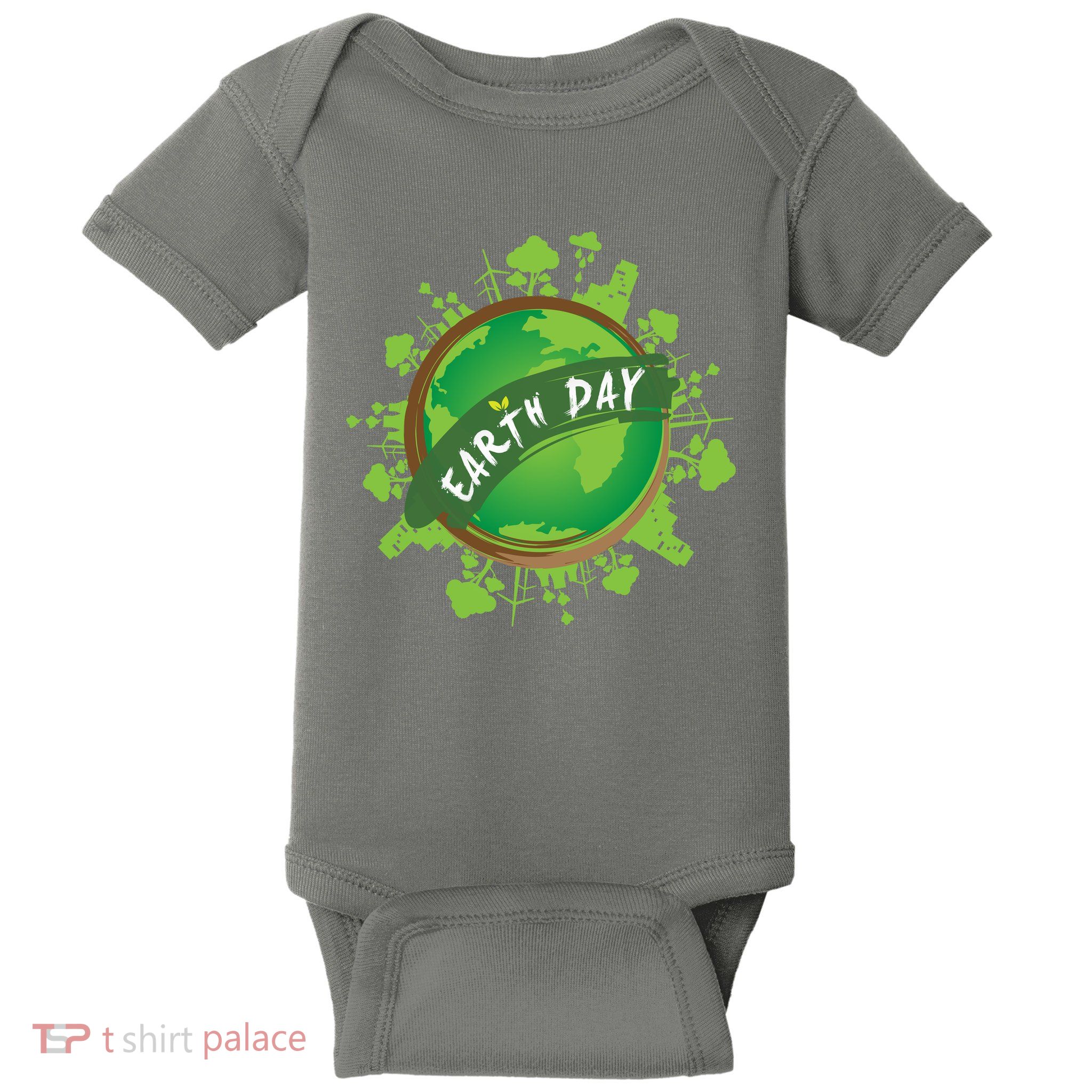 Earth Day Nature Globe Baby Bodysuit