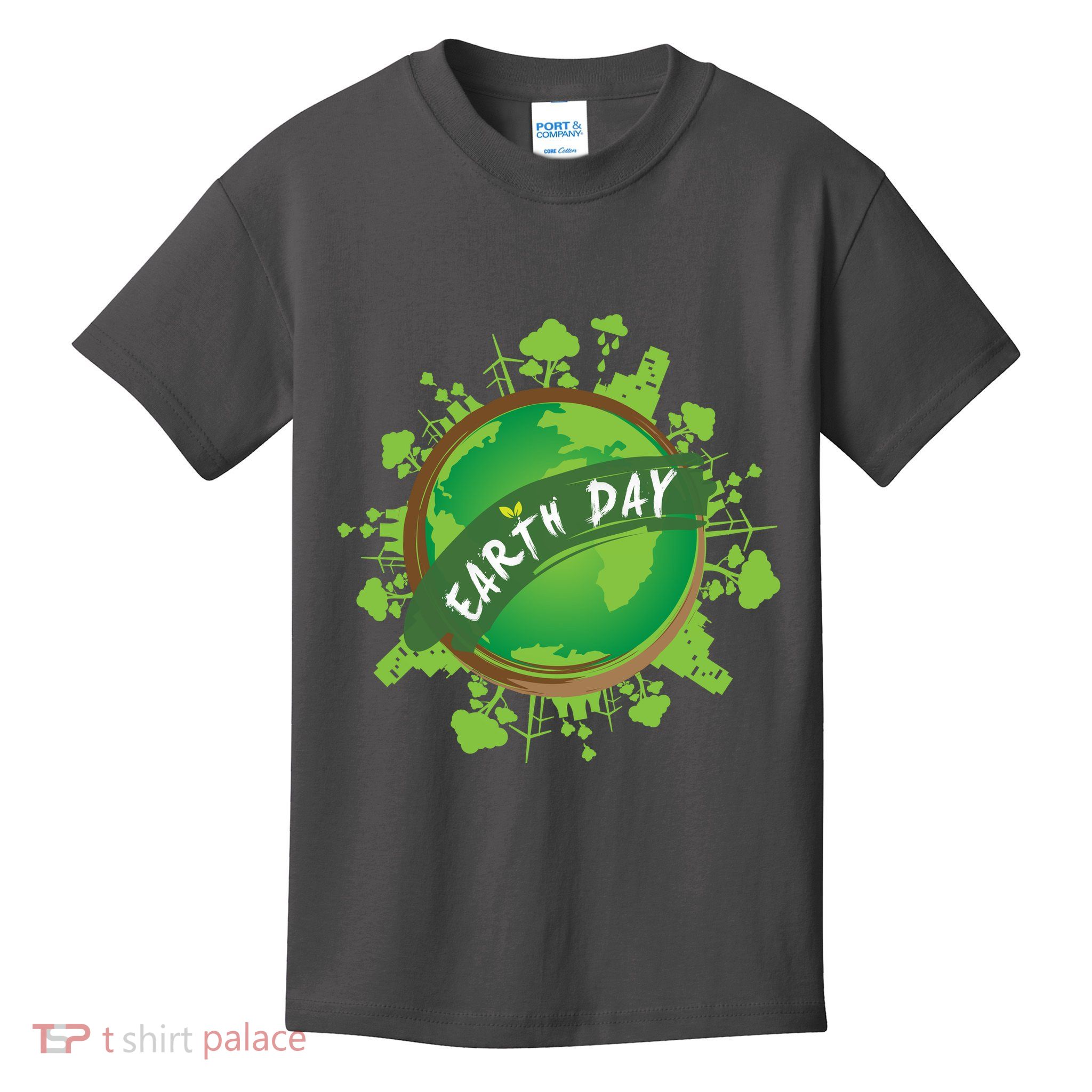 Earth Day Nature Globe Kids T-Shirt