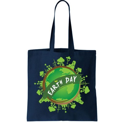 Earth Day Nature Globe Tote Bag