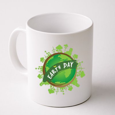 Earth Day Nature Globe Coffee Mug