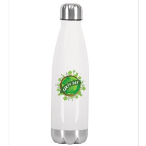 Earth Day Nature Globe Stainless Steel Insulated Water Bottle