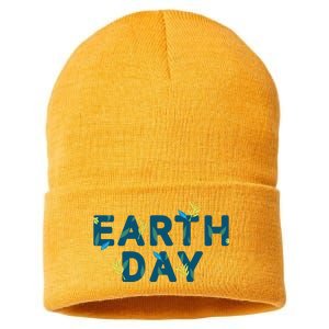 Earth Day Nature Sustainable Knit Beanie