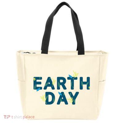 Earth Day Nature Zip Tote Bag