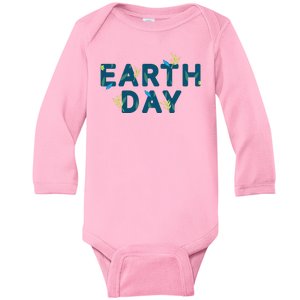 Earth Day Nature Baby Long Sleeve Bodysuit