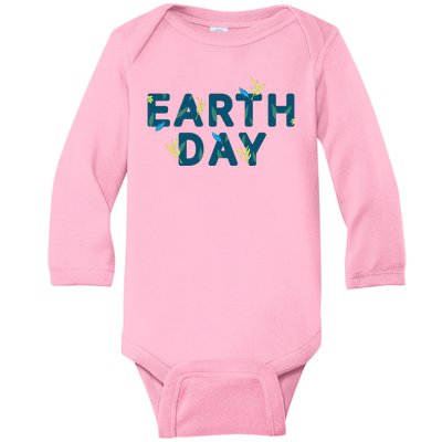 Earth Day Nature Baby Long Sleeve Bodysuit