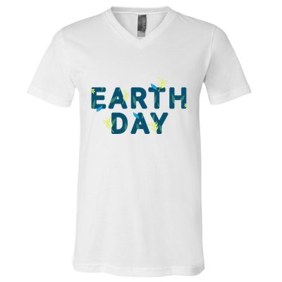 Earth Day Nature V-Neck T-Shirt